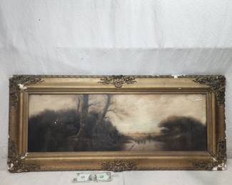 Beautiful pastel in antique frame