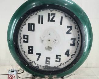 1940's neon Clock