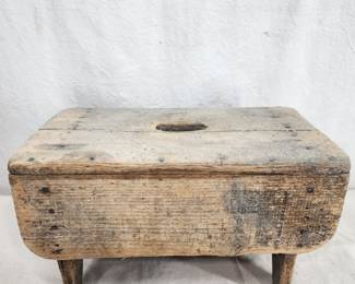 primitive step/milking stool