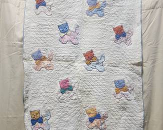 Vintage Cat Baby quilt