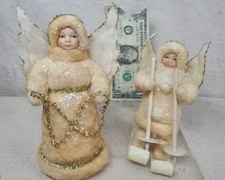 spun cotton snow angels