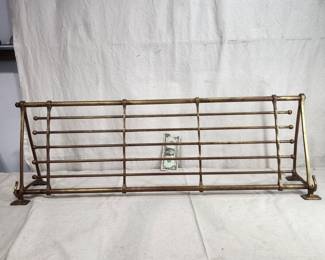 brass railroad luggage rack