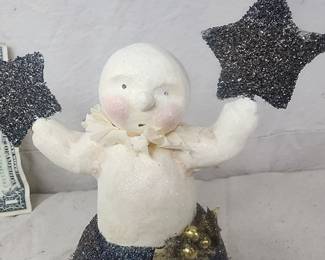 Bethany Lowe snowman w/ stars