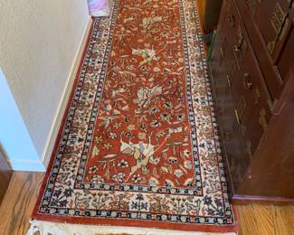 The house has multiple Persian Rugs   Many sizes and colors.  All in excellent condition.
