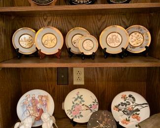 Chokin Japanese plates, collectors plates