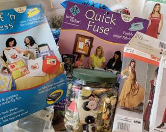 sewing supplies, sewing patterns, notions