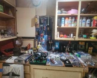 paint, tools, garage