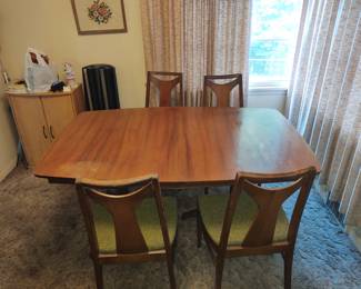MCM dining table and 4 chairs