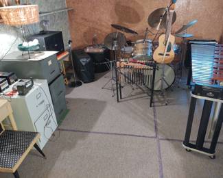 Vintage Rogers drum Kit with Zildjian Cymbals