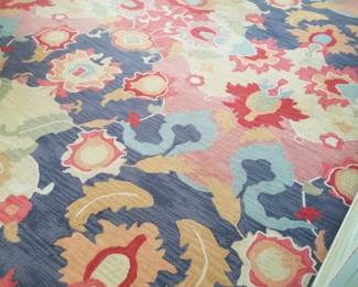 Large floral rug