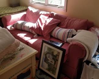 Rose slipcovered sleeper sofa