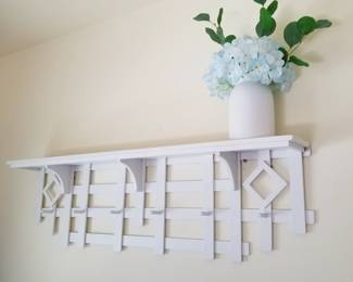 Wall shelf/peg rack