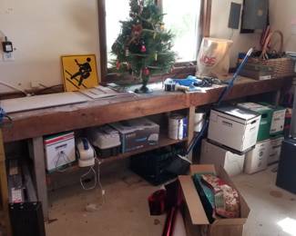 Workbench and garage stuff