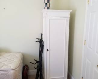 Painted wood tall cupboard - two left!