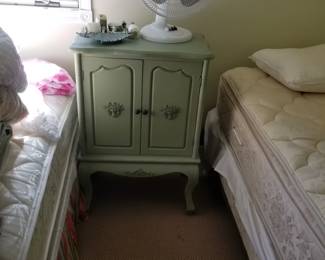 Painted green cabinet