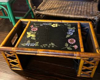 Hand Painted Ratton BreakfasrTray