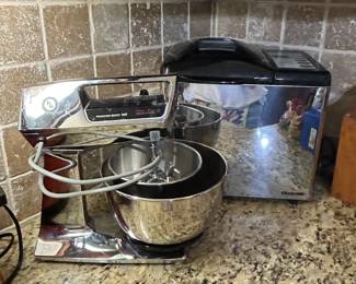 Vintage Hamilton Beach Mixer and Chefmate Bread Maker