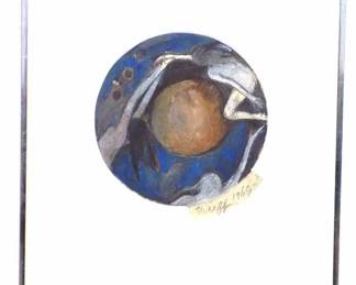 SELENA TRIEFF EXPRESSIONIST NUDE OIL PAINTING