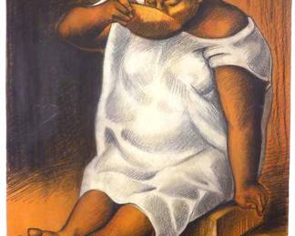 FRANCISCO ZUNIGA - SEATED WOMAN DRAWING