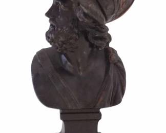 AJAX GLADIATOR BRONZED BUST SCULPTURE