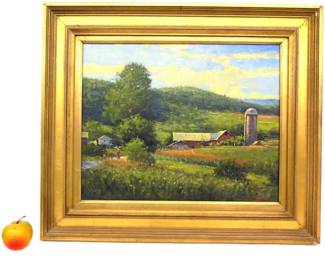 GEORGE VAN HOOK - HUDSON VALLEY FARM PAINTING