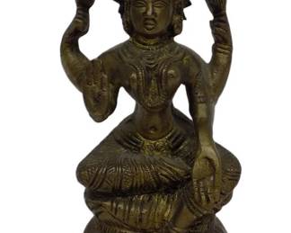HINDU GILT BRONZE BUDDHA