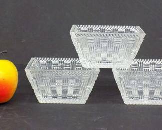 TIFFANY & CO. CRYSTAL GLASS BASKETS SET