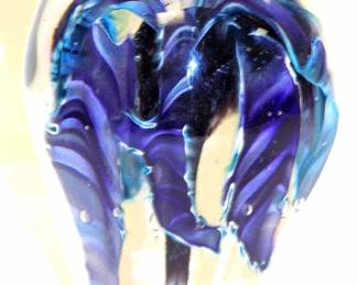 MODERN ART GLASS ARTIST SIGNED