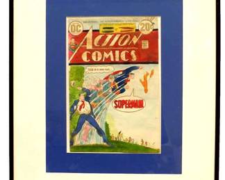 ORIGINAL ACTION COMICS SUPERMAN No. 426 COVER ART