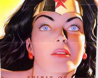 WONDER WOMAN SPIRIT TRUTH ALEX ROSS SIGNED POSTER