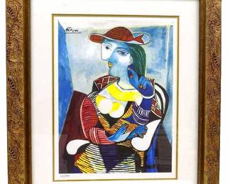 PICASSO - PORTRAIT OF MARIE WALTER LITHOGRAPH