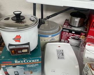 Rice cookers, crock pots, Lean Grilling Machine