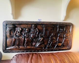 African carved wall hanging