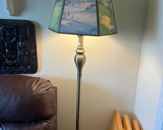 Golf themed floor lamp