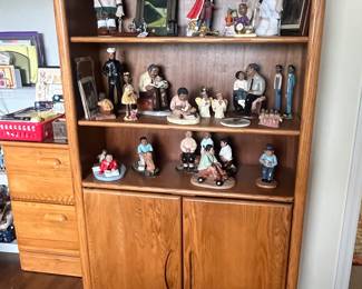 Bookcase with storage below