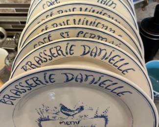 French Cafe dinner plates