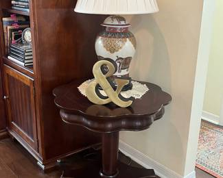 Scalloped wooden table