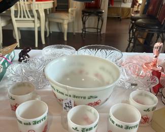 Tom & Jerry bowl and galsses