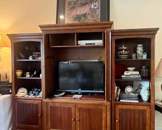 Entertainment Center, measures 102" x 27" x 80"