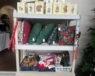 Christams pillows and ornaments