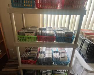 CD's, VHS tapes, cassette tapes