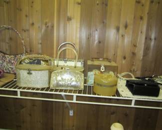 Vintage bakelite purses