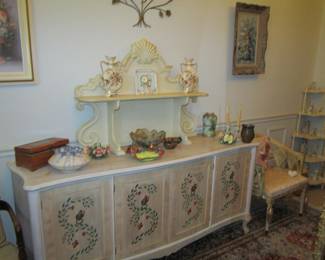 Hand painted chest - original oil paintings