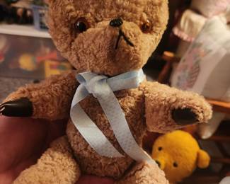 Antique bear w leather pads