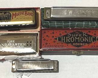 5 Hohner Harmonicas 