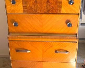 Art Deco Waterfall Dresser One Broken Handle
