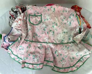 Colorful Vintage Floral Aprons