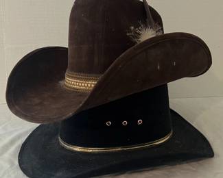 2 Vintage Cowboy Hats