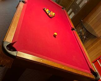 Buy it now-$600 obo  pool table and accessories 