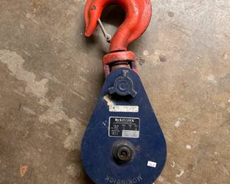 8 Ton Crosby/McKissick Pulley 108225 418 8" BB Snatch Block Pulley w/Hook 